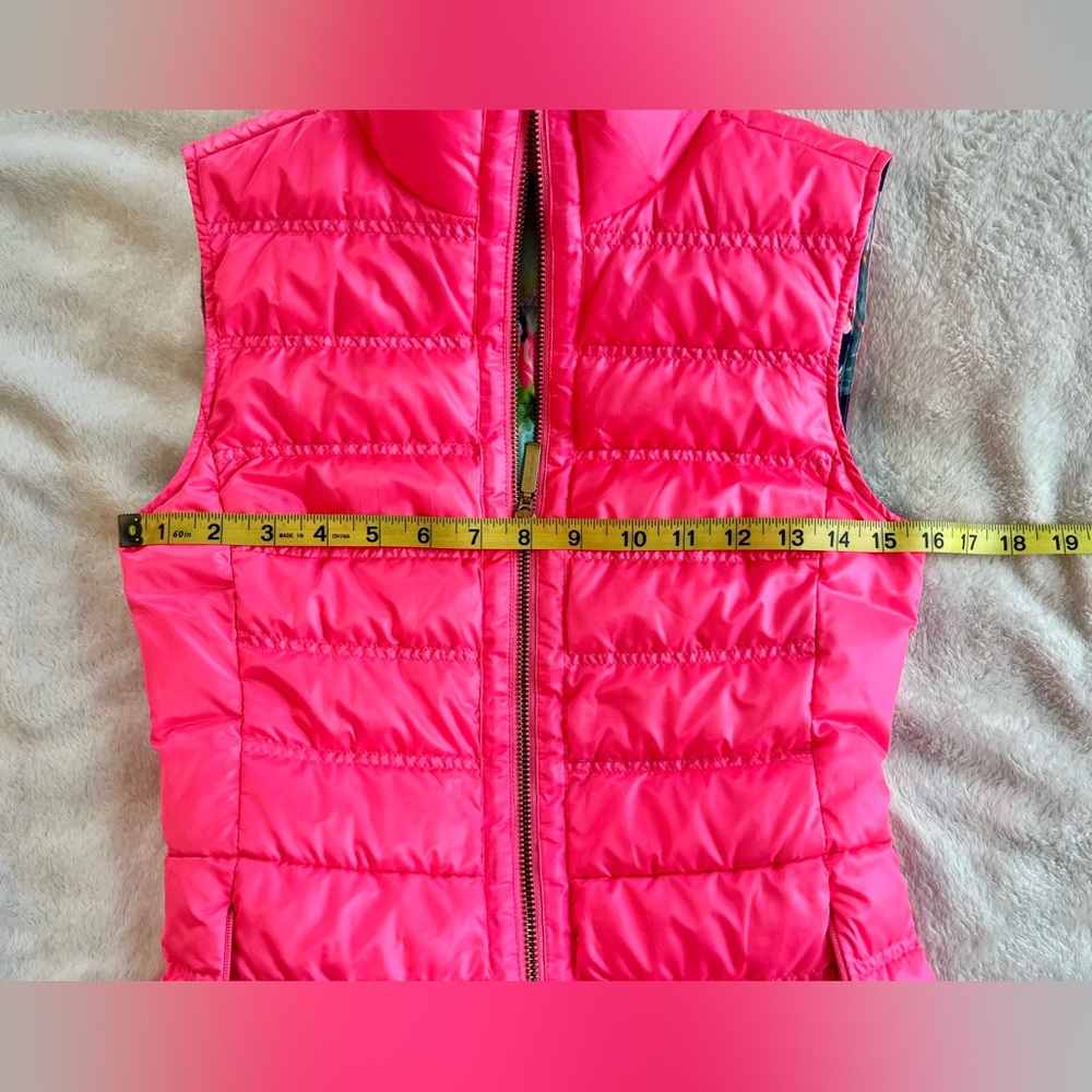 Lilly Pulitzer Elana Down Puffer Vest Sz XXS 🩷 - Picture 7 of 10
